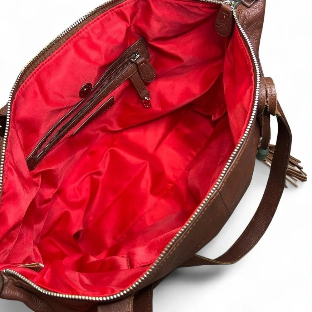 Lily Jade Madeline Chestnut Leather Diaper+ Accessory Bag